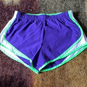 Neon athletic shorts